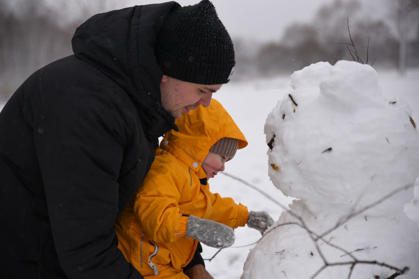 Бронницы, День народного единства, Первый снег, Снеговик в парке Бронницкий Луг, Вертикальное видео, Вертикалка,