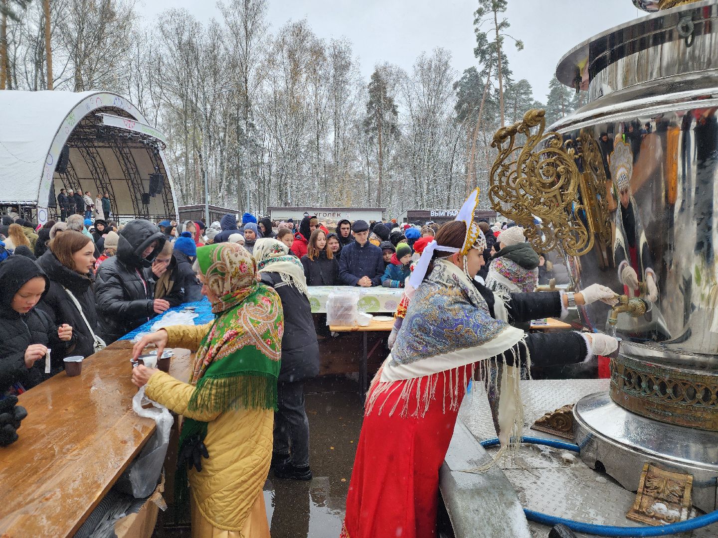 ногинск, жители, общество, центральный парк, праздний, самовар, день народного единства, чай, вертикалки