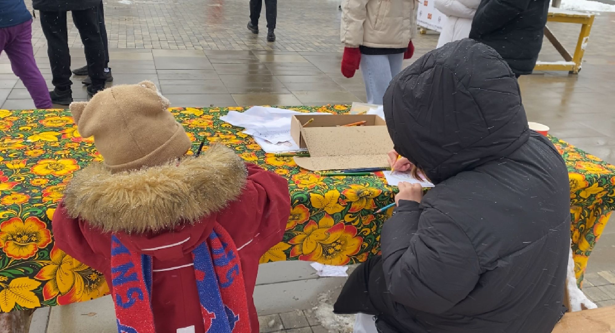 Праздник, Парк, Рисование, день народного единства, вертикалка,