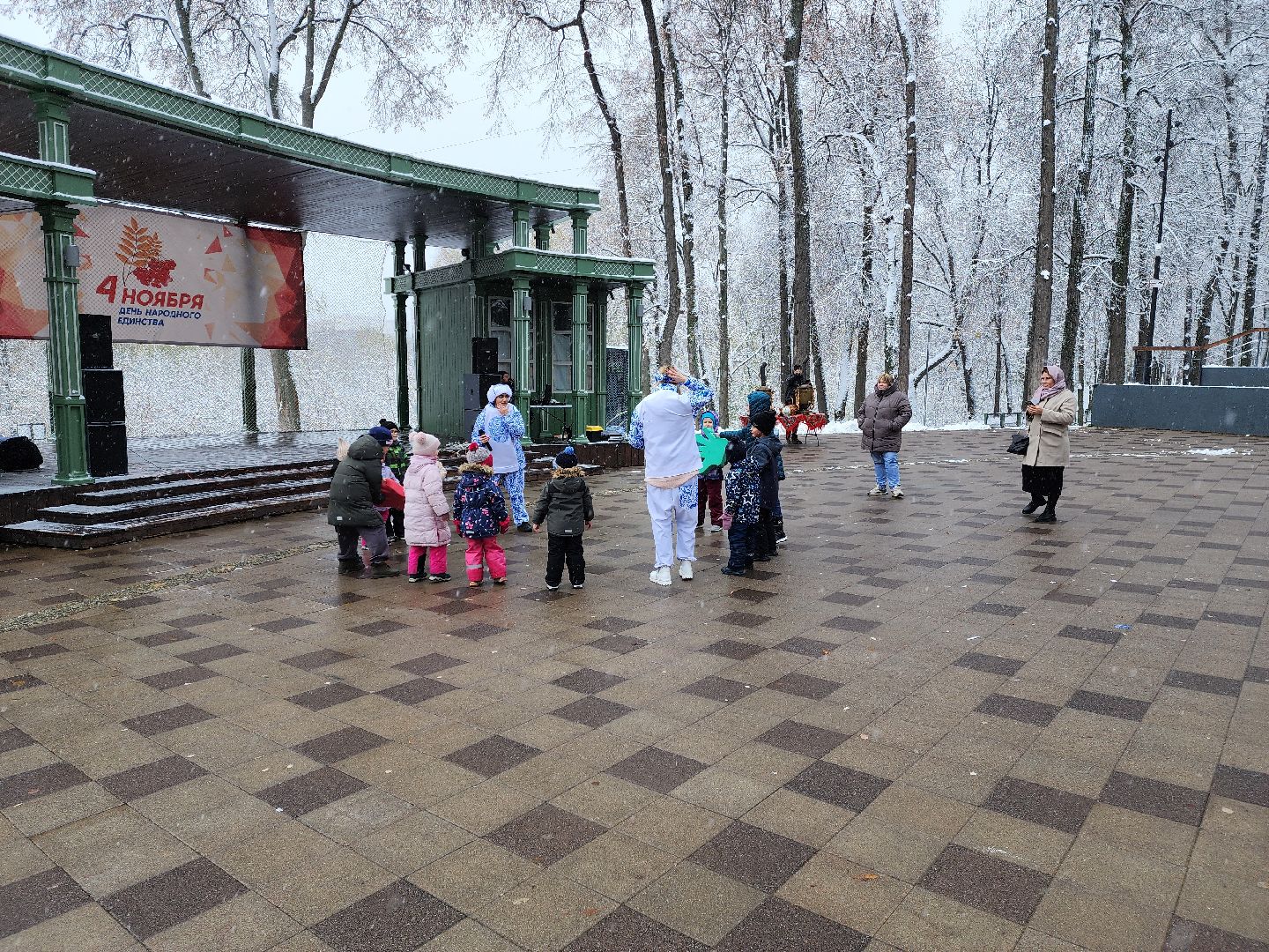 раменское, общество, день народного единства, праздничная программа в раменском городском парке, вертикалки,