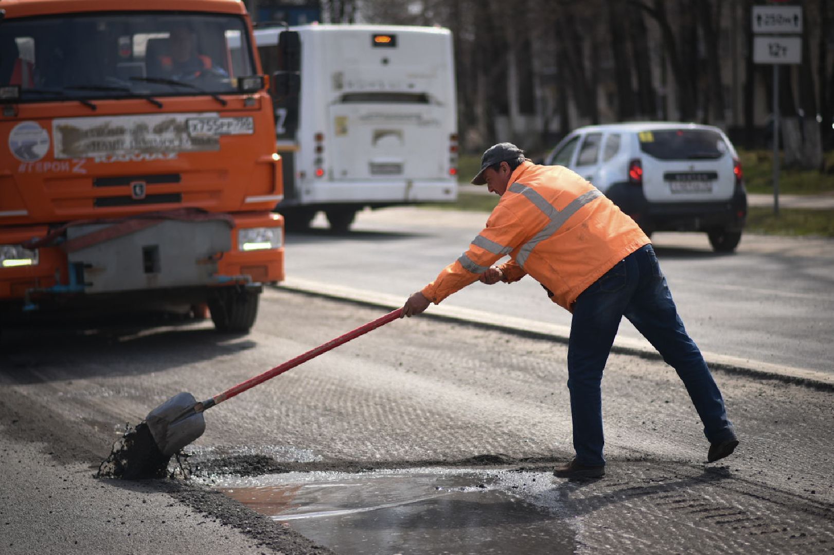 Бронницы, Замена асфальта, дороги