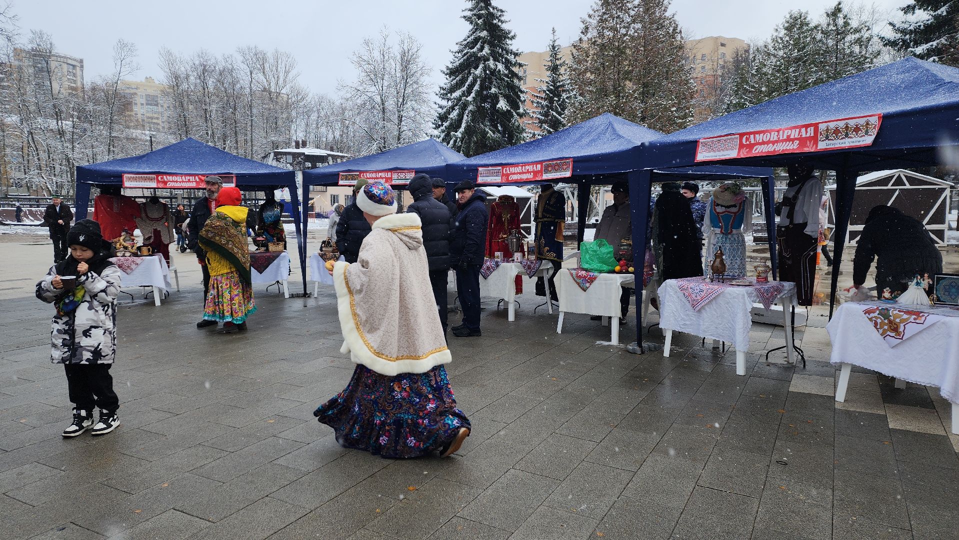 пушкино, вертикалка, чай, день народного единства, чаепитие, национальные блюда, жители, праздник,