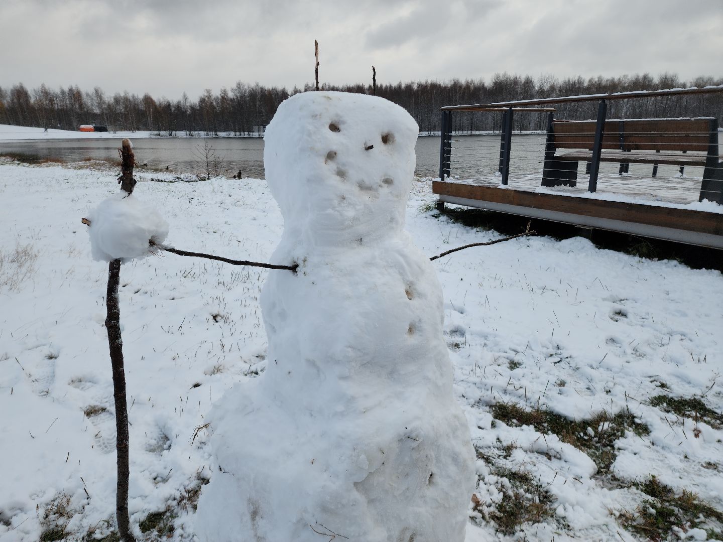 электросталь, жители города, день единства, праздник, первый снег, снеговик, снеговики, вертикалки