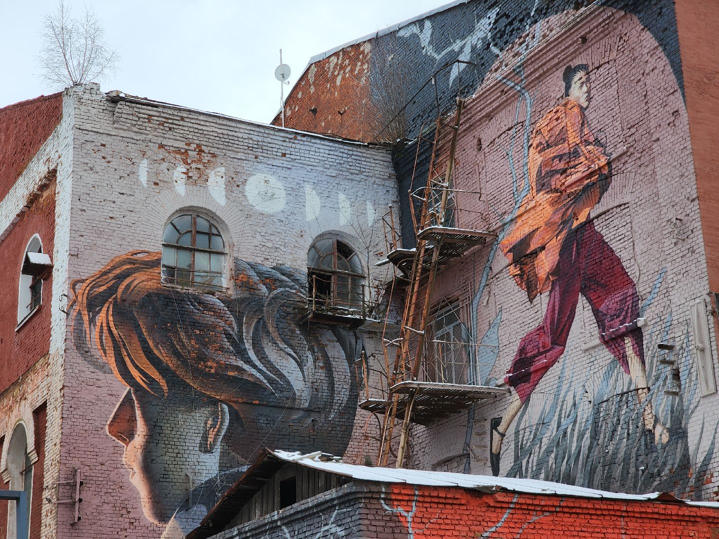 благоустройство 2024, Набережная в Орехово-Зуеве, орехово-зуевский округ,фасады, вертикалки,