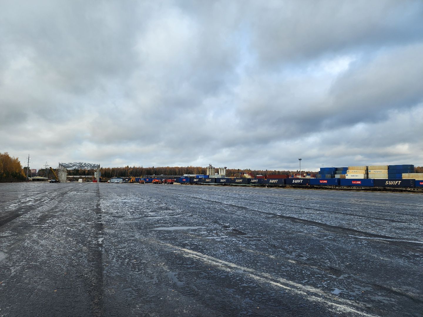 Чехов, деревня Кузьмино-Фильчаково, Сухой порт, транспортно-перегрузочный центр, транспортно-логистический комплекс, терминал, строительство, площадка для хранения товаров, объездная дорога, вертикалка, вертикальное видео,