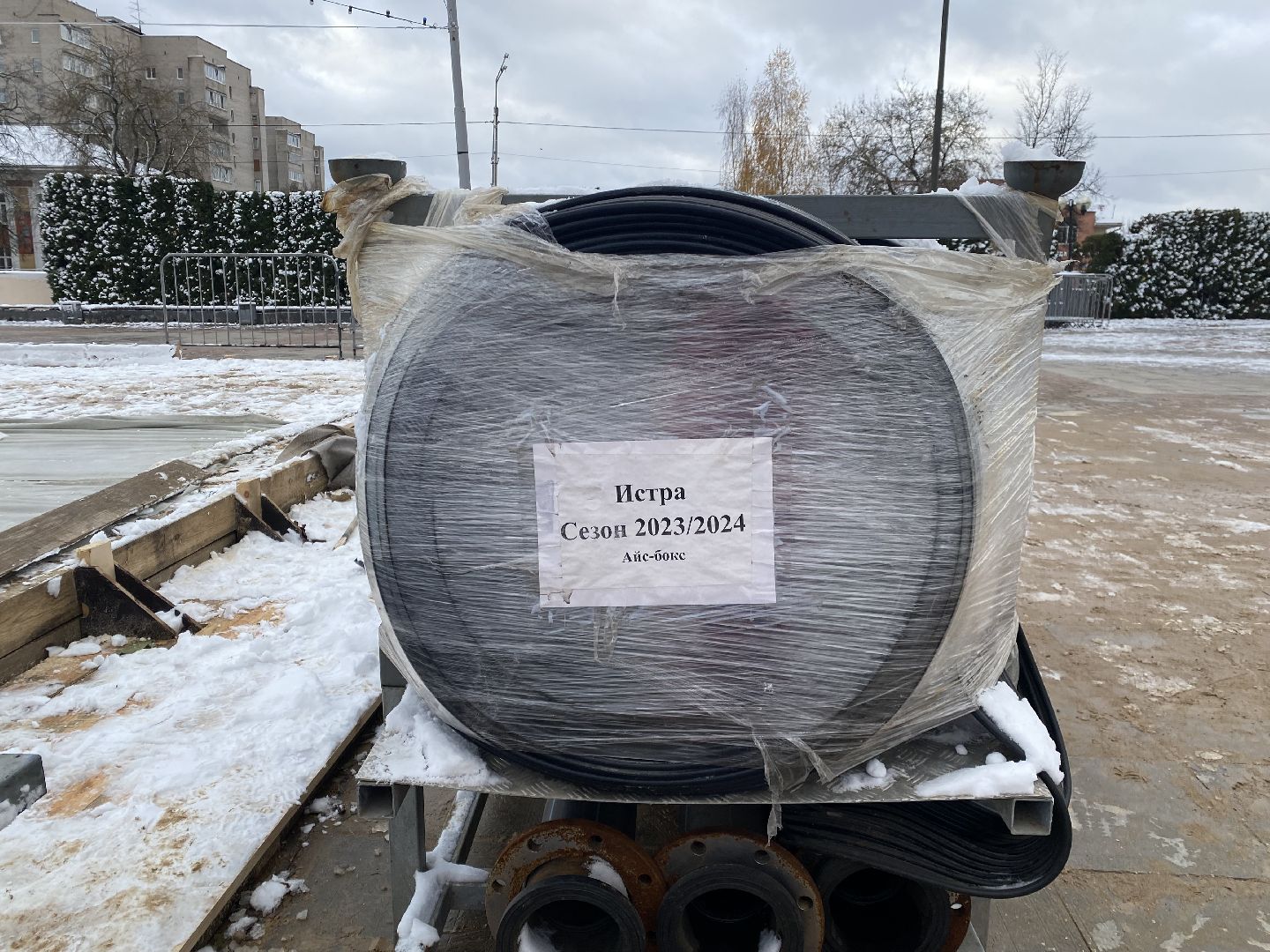 ёлка, Каток, Главная площадь, Истра, вертикалка,