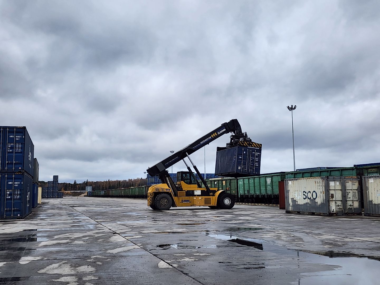 Чехов, деревня Кузьмино-Фильчаково, Сухой порт, терминал, транспортно-перегрузочный центр, транспортно-логистический хаб, строительство, эксплуатация, новые рабочие места, контейнеры, вертикалка, вертикальное видео,