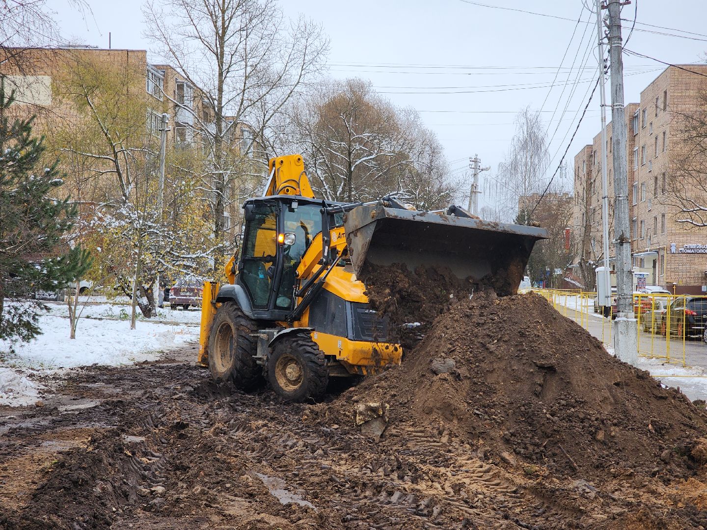 парковка, Строительство парковки, руза, благоустройство, рузский городской округ, московская область, подмосковье,