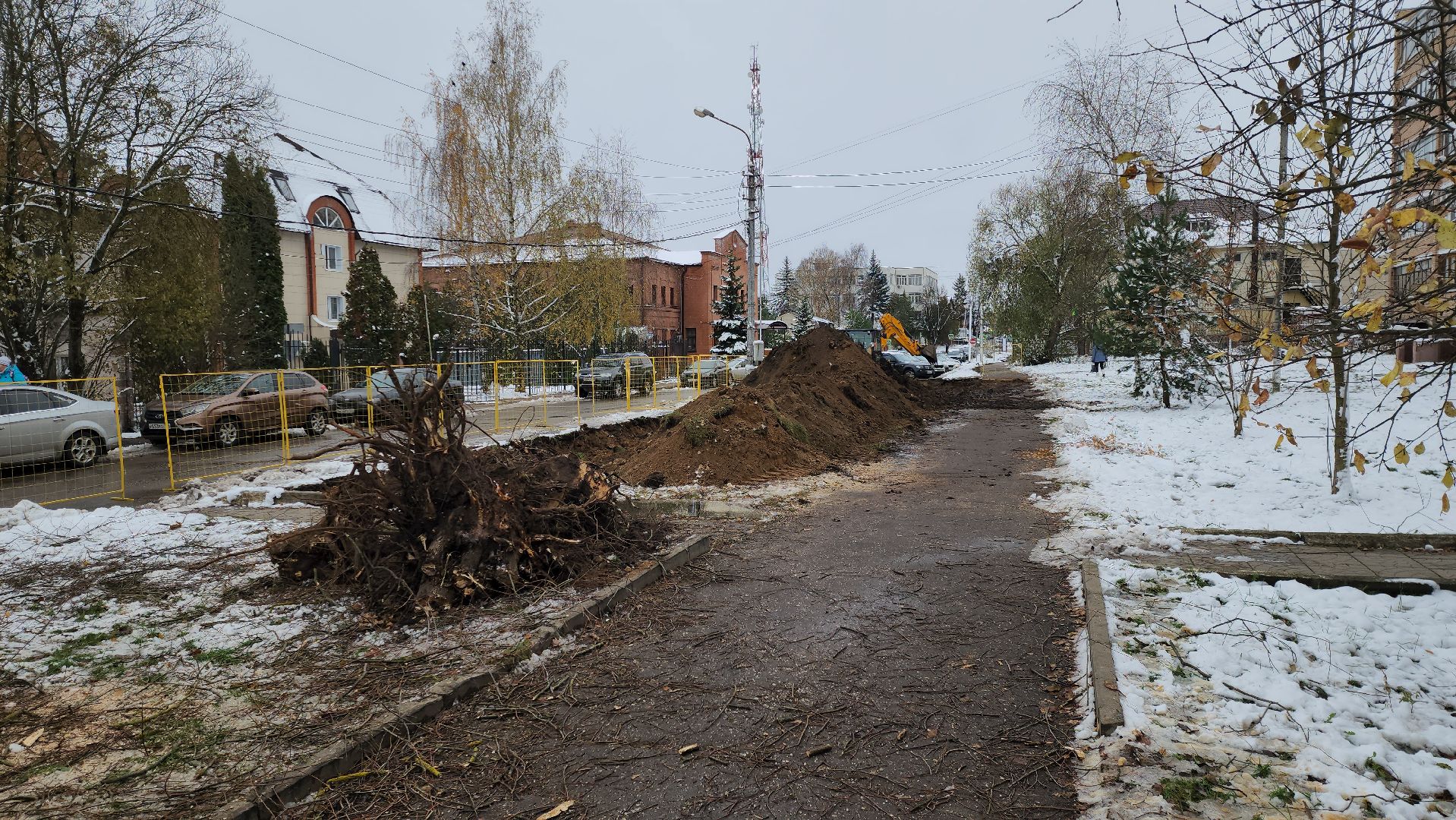 парковка, Строительство парковки, руза, благоустройство, рузский городской округ, московская область, подмосковье,