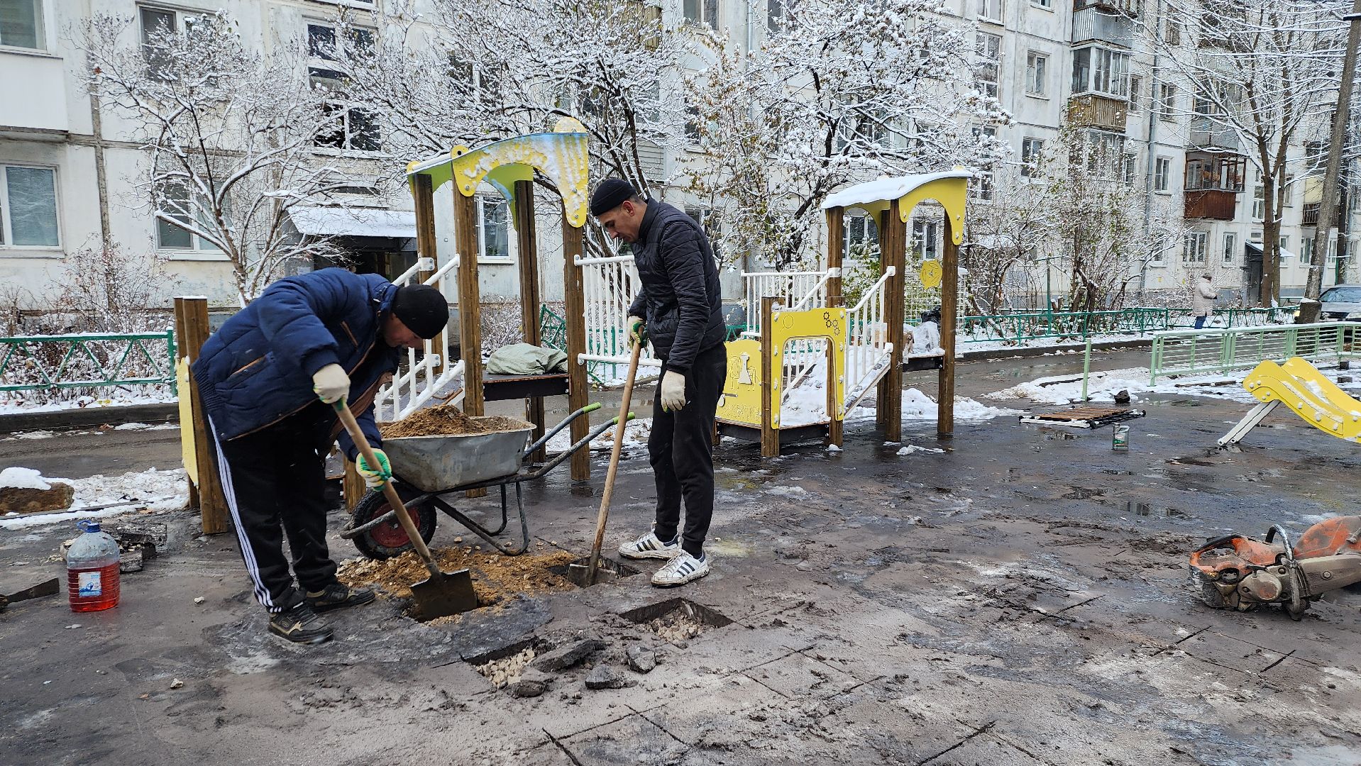 вертикалка, Пушкино, детская площадка, благоустройство, дети, качели, песочница, лавочки, ограждение,