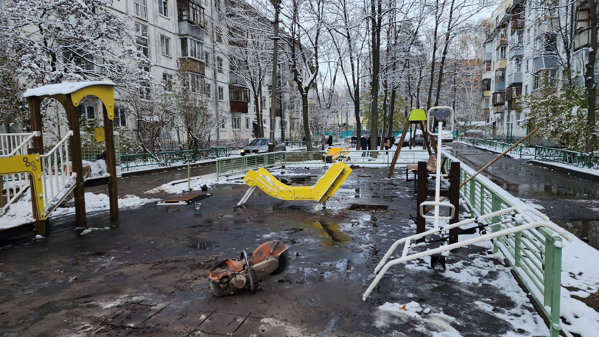 вертикалка, Пушкино, детская площадка, благоустройство, дети, качели, песочница, лавочки, ограждение,