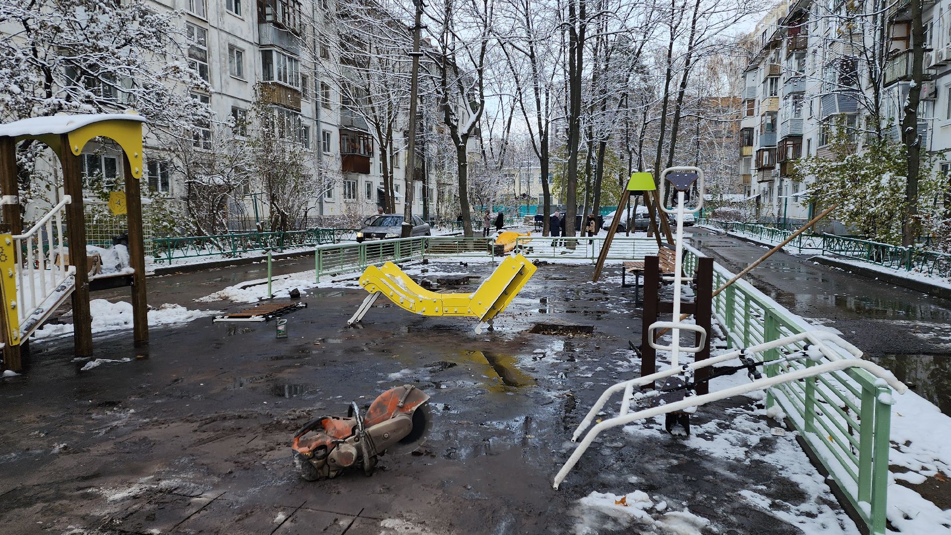 вертикалка, Пушкино, детская площадка, благоустройство, дети, качели, песочница, лавочки, ограждение,