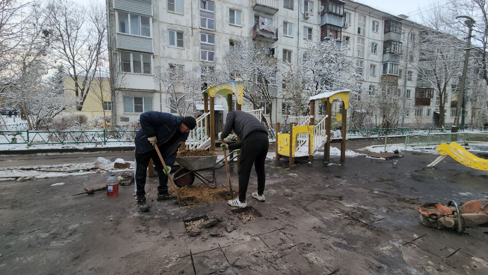 вертикалка, Пушкино, детская площадка, благоустройство, дети, качели, песочница, лавочки, ограждение,