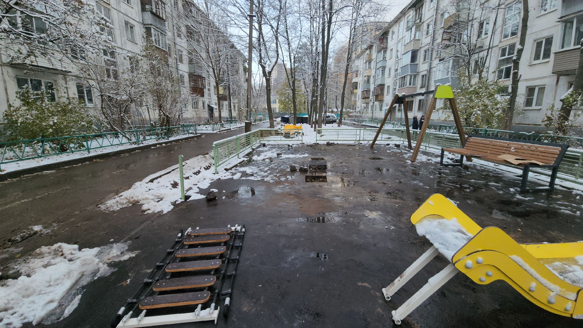 вертикалка, Пушкино, детская площадка, благоустройство, дети, качели, песочница, лавочки, ограждение,