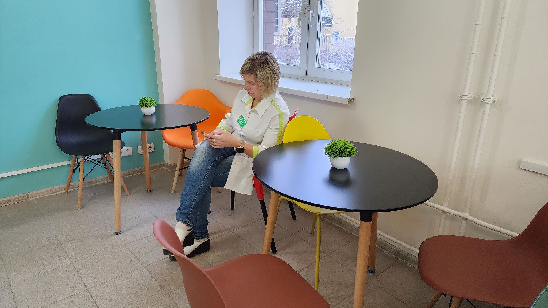 Солнечногорск, вертикалки, детская поликлиника, зона комфортного ожидания, мини-кафе,