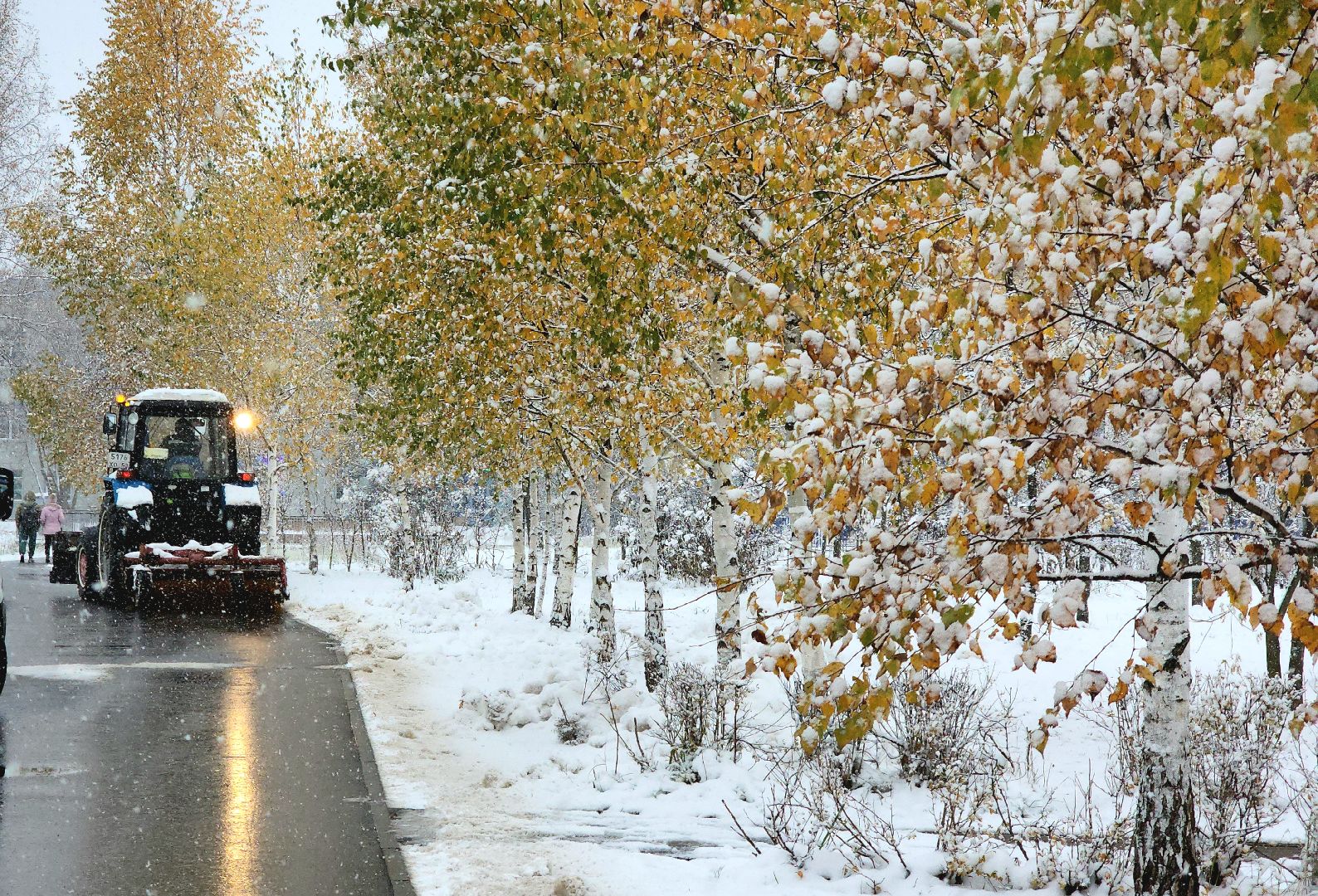 уборка снега, Лобня, Парк, вертикалка,