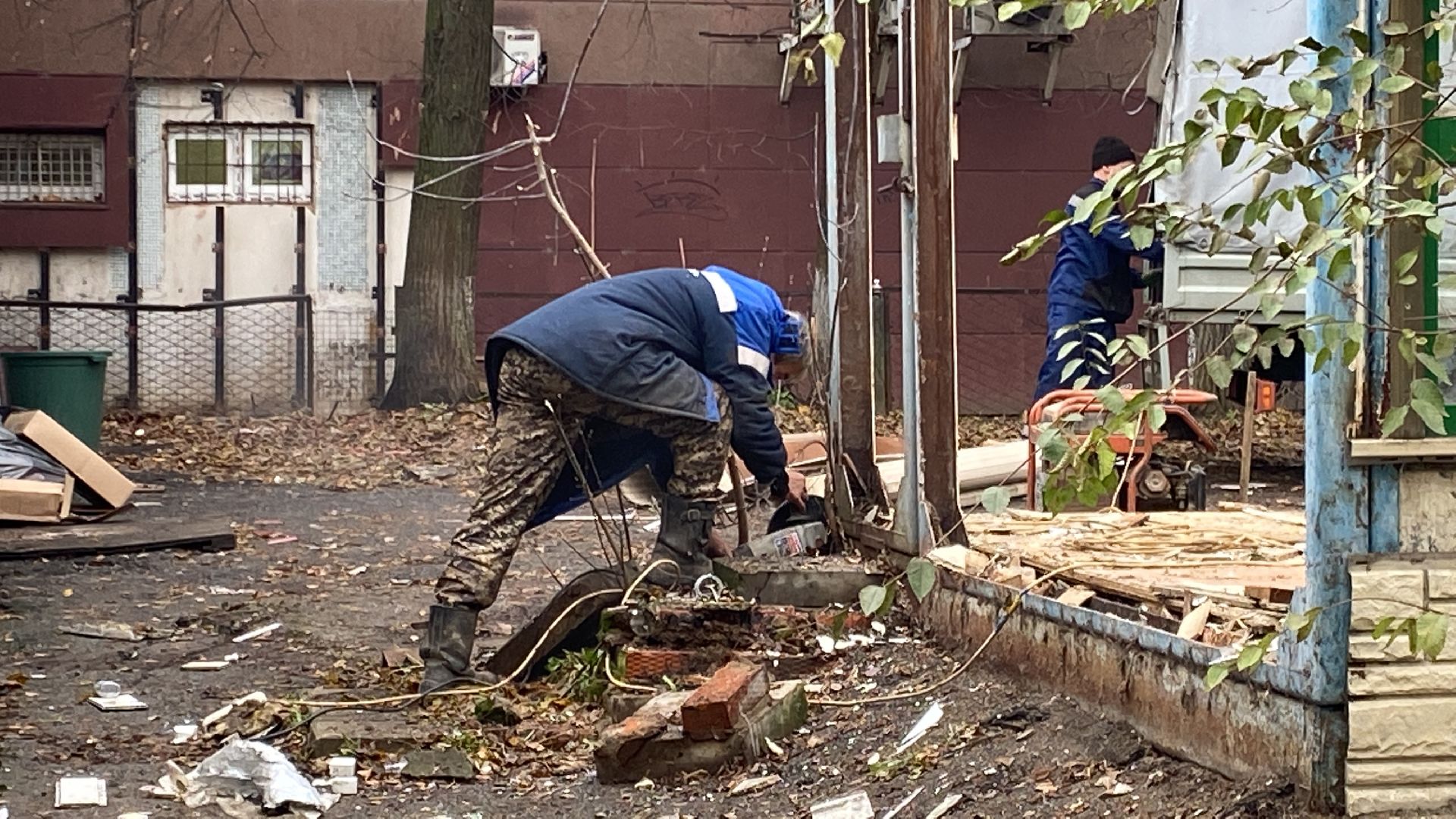 Демонтаж, Магазин, Истра, снос здания, вертикалки,