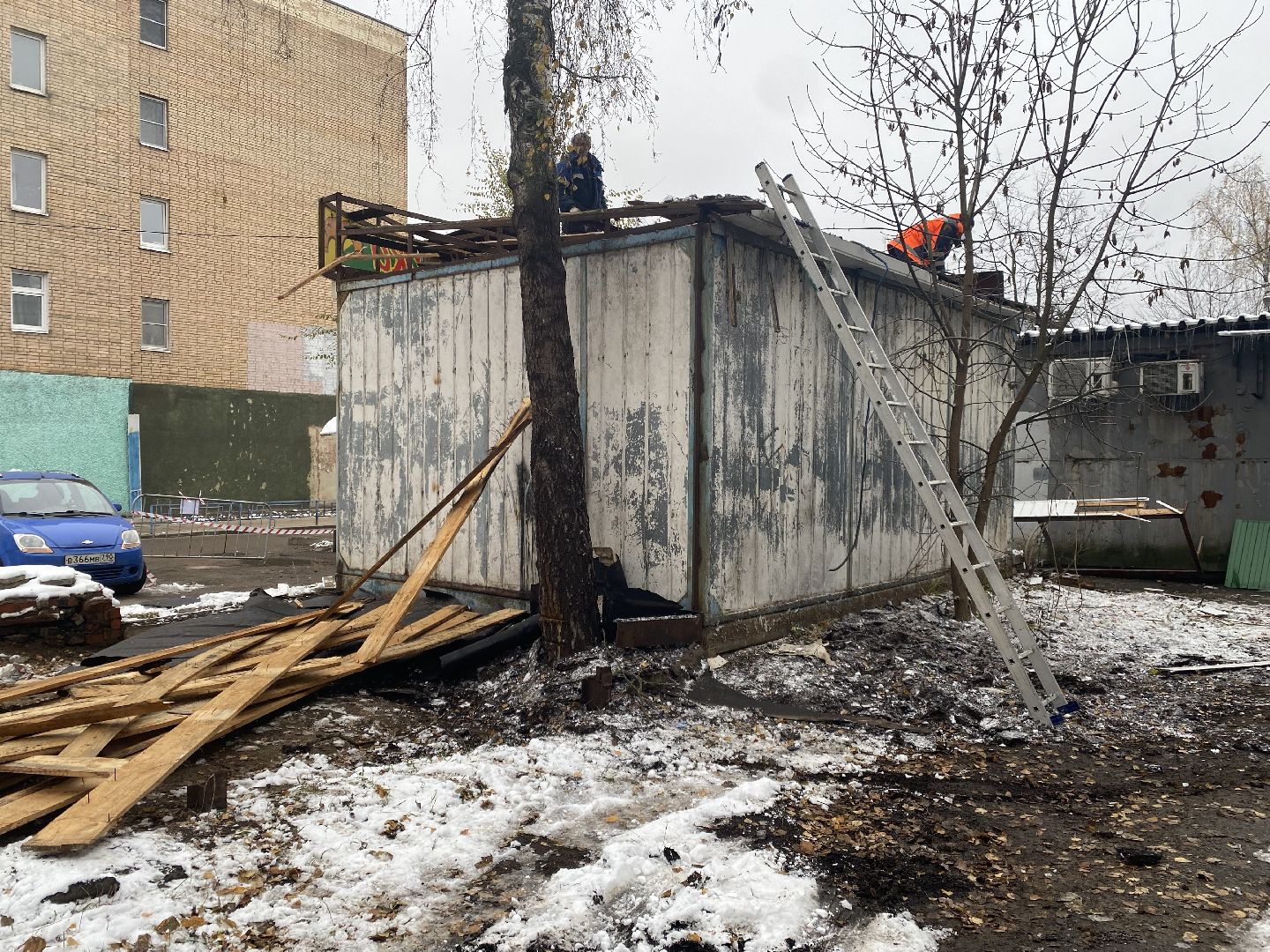 Демонтаж, Магазин, Истра, снос здания, вертикалки,