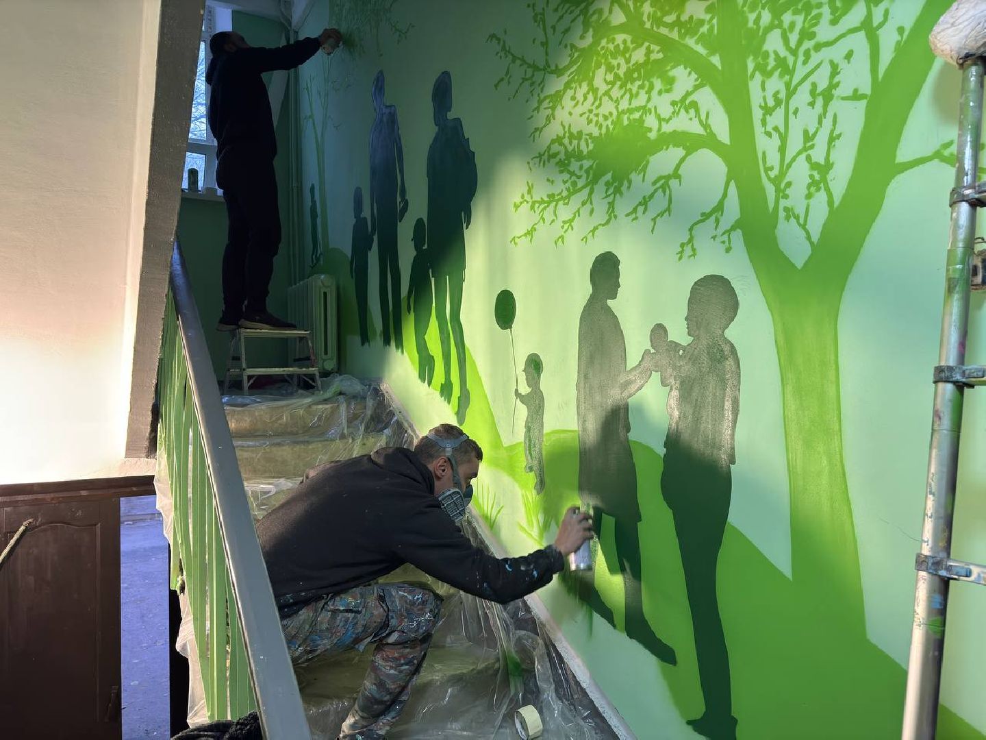 Рисунок, городской округ восход, подьезды, художники,