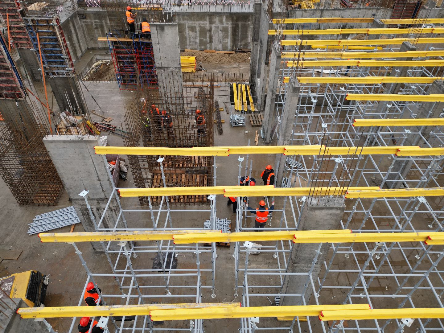 видео с коптера, ногинск, строительство, поликлиника,