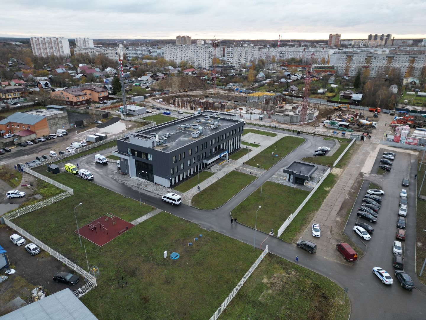 видео с коптера, медицина, строительство, ногинск,