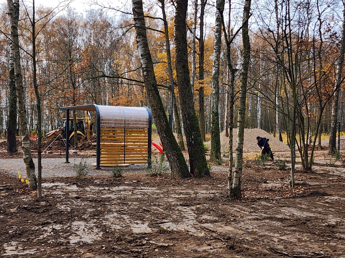 Чехов, микрорайон Губернский, лесопарк, лесопарковая зона отдыха, строительство, благоустройство, детские площадки, спортивные площадки, зоны отдыха, региональная программа Парки в лесу, вертикалки,