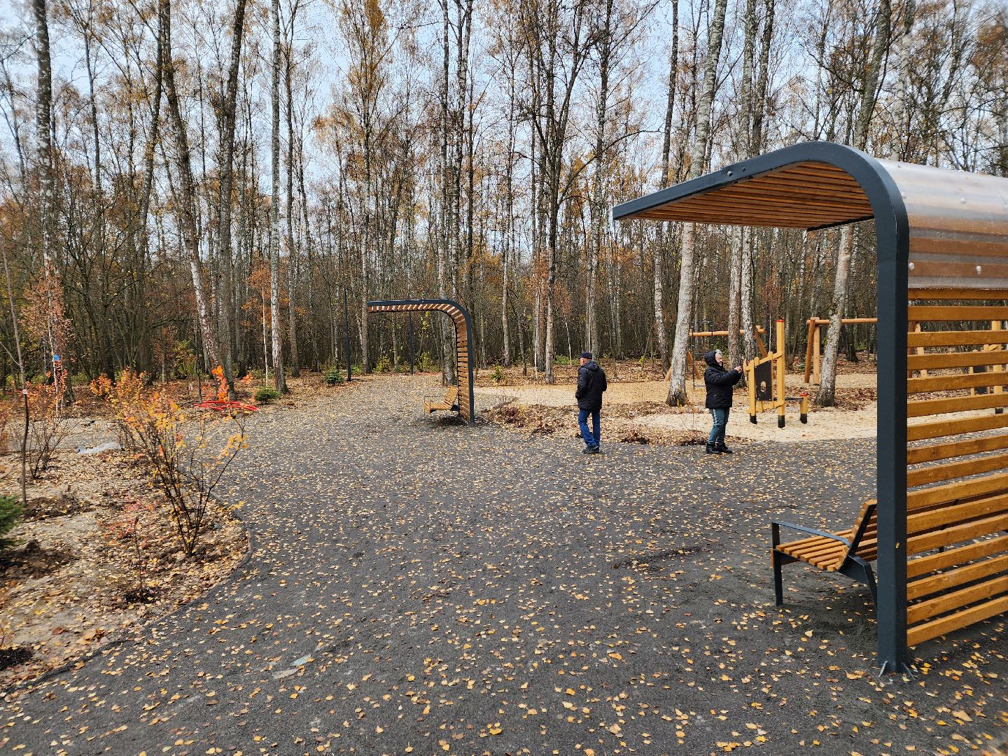 Чехов, микрорайон Губернский, лесопарк, лесопарковая зона отдыха, строительство, благоустройство, детские площадки, спортивные площадки, зоны отдыха, региональная программа Парки в лесу, вертикалки,