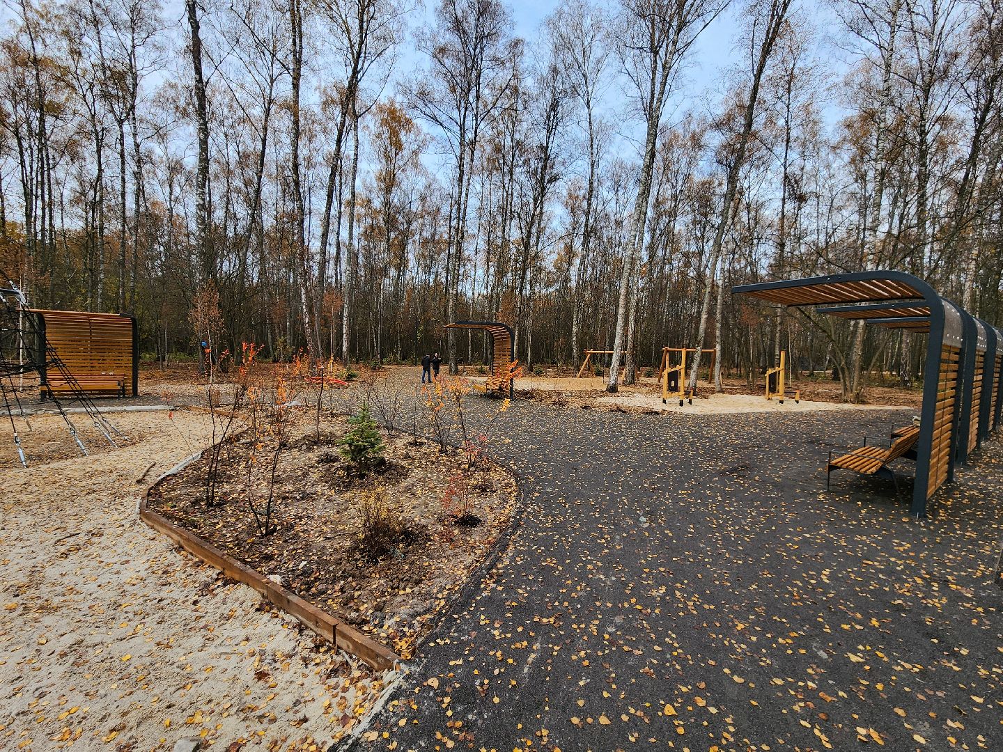 Чехов, микрорайон Губернский, лесопарк, лесопарковая зона отдыха, строительство, благоустройство, детские площадки, спортивные площадки, зоны отдыха, региональная программа Парки в лесу, вертикалки,