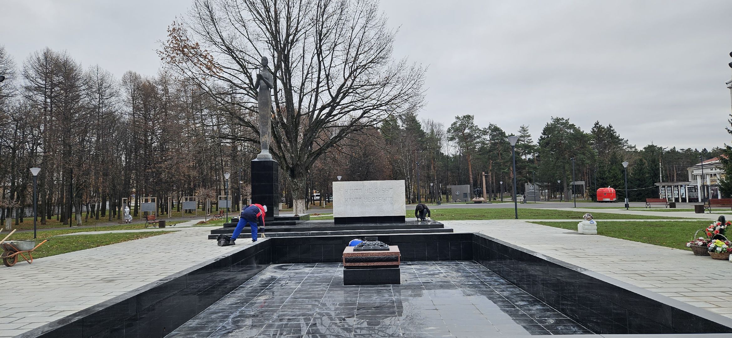 вечный огонь, сквер, Жуковский, уборка, вертикалки,
