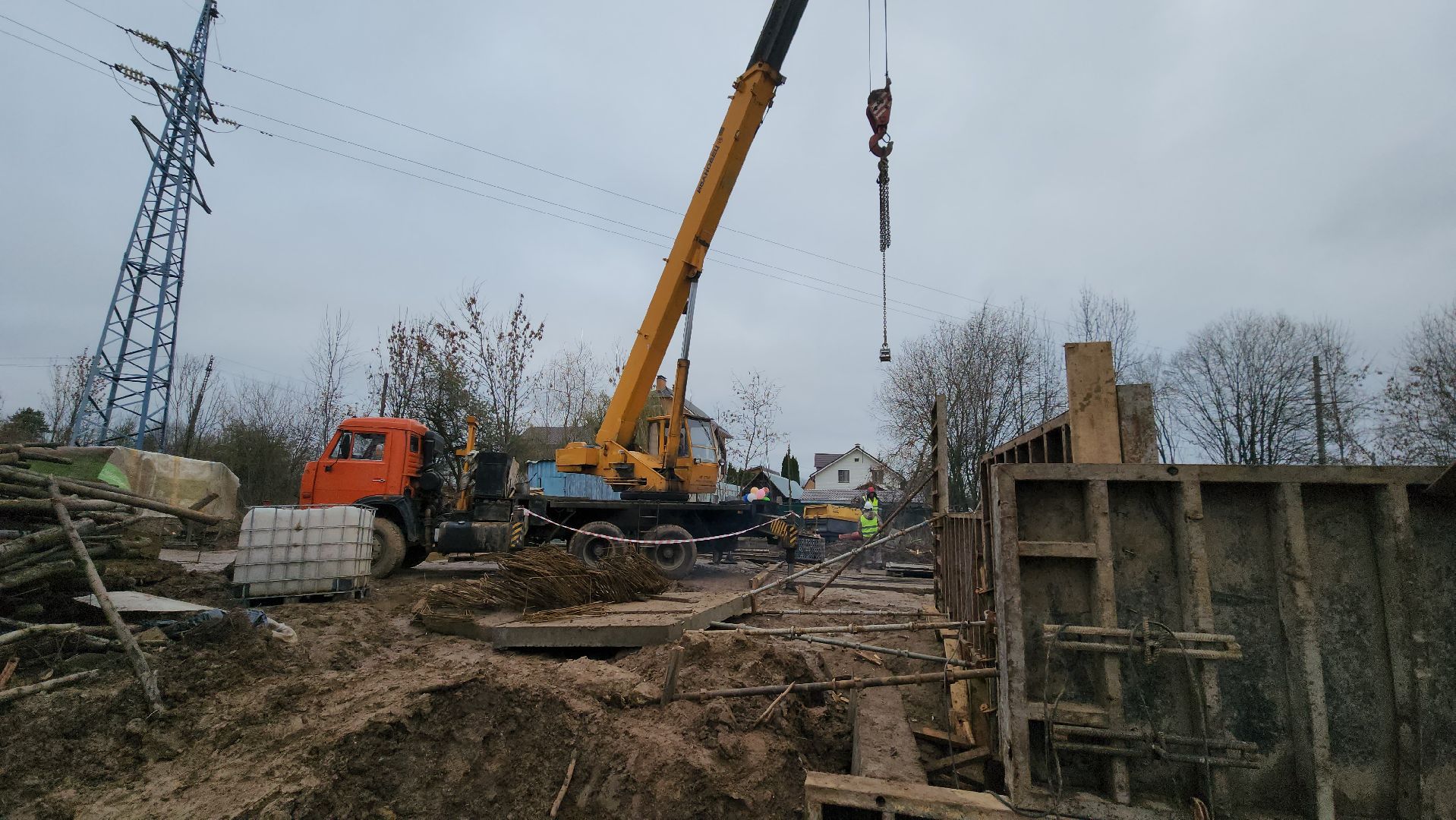 наземный переход, Строительство, Лобня, вертикалки,