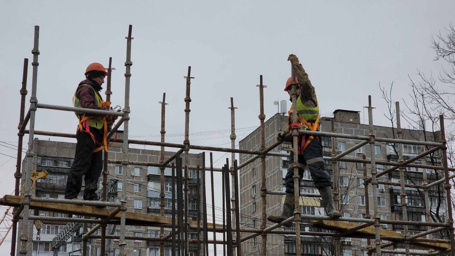 наземный переход, Строительство, Лобня, вертикалки,