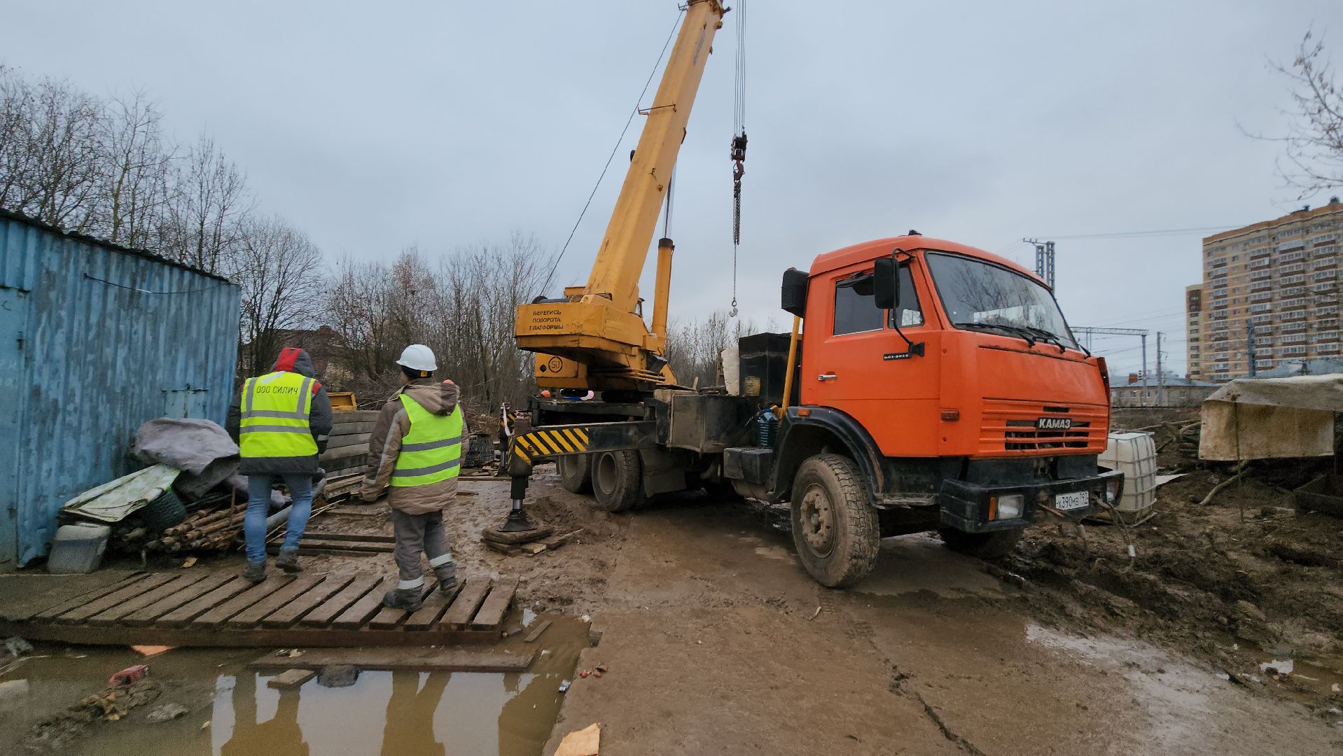 наземный переход, Строительство, Лобня, вертикалки,