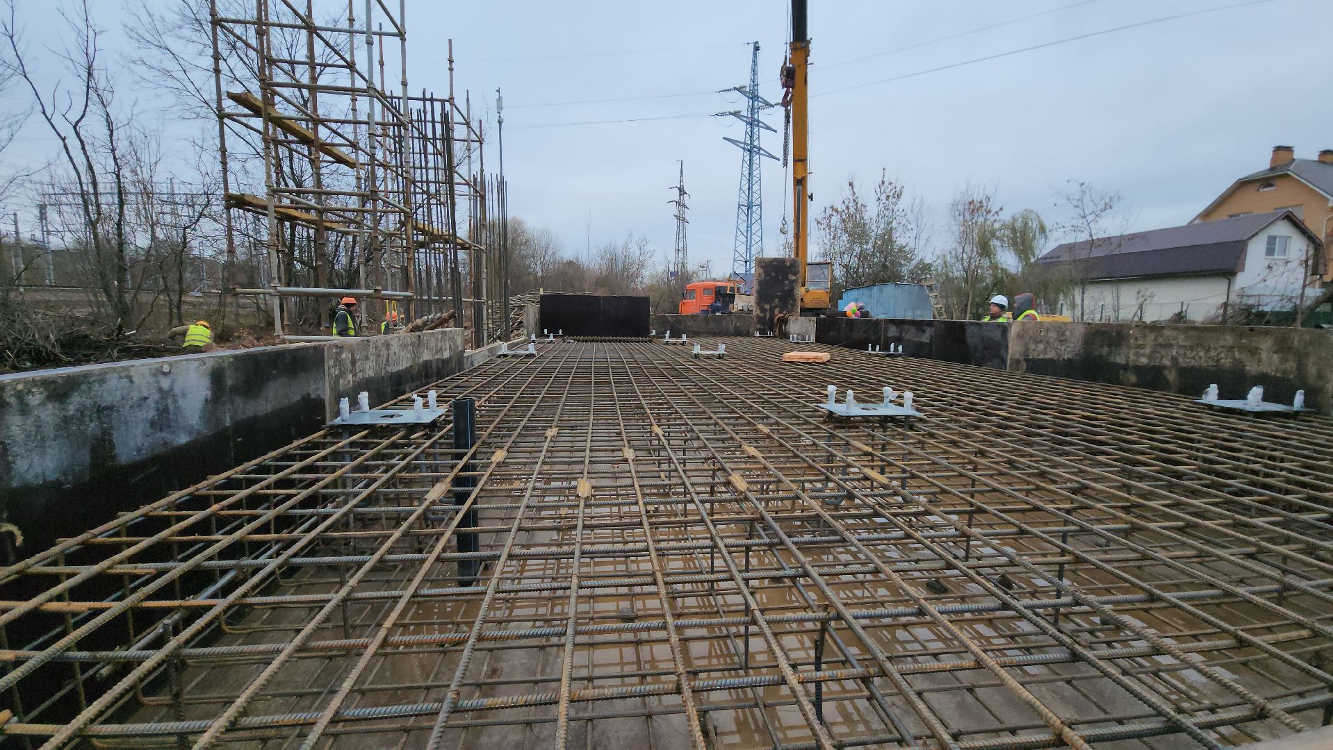 наземный переход, Строительство, Лобня, вертикалки,