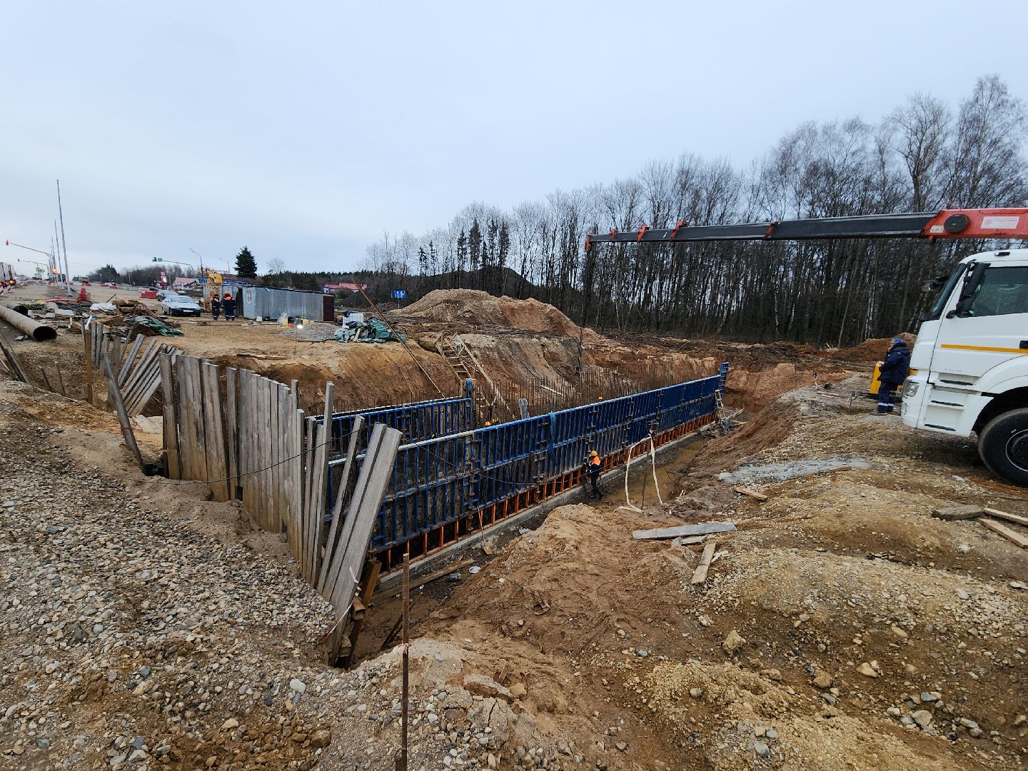 Руза, минское шоссе, м-1, строительство дороги, развязка, рузский городской округ, московская область, подмосковье, вертикалки,