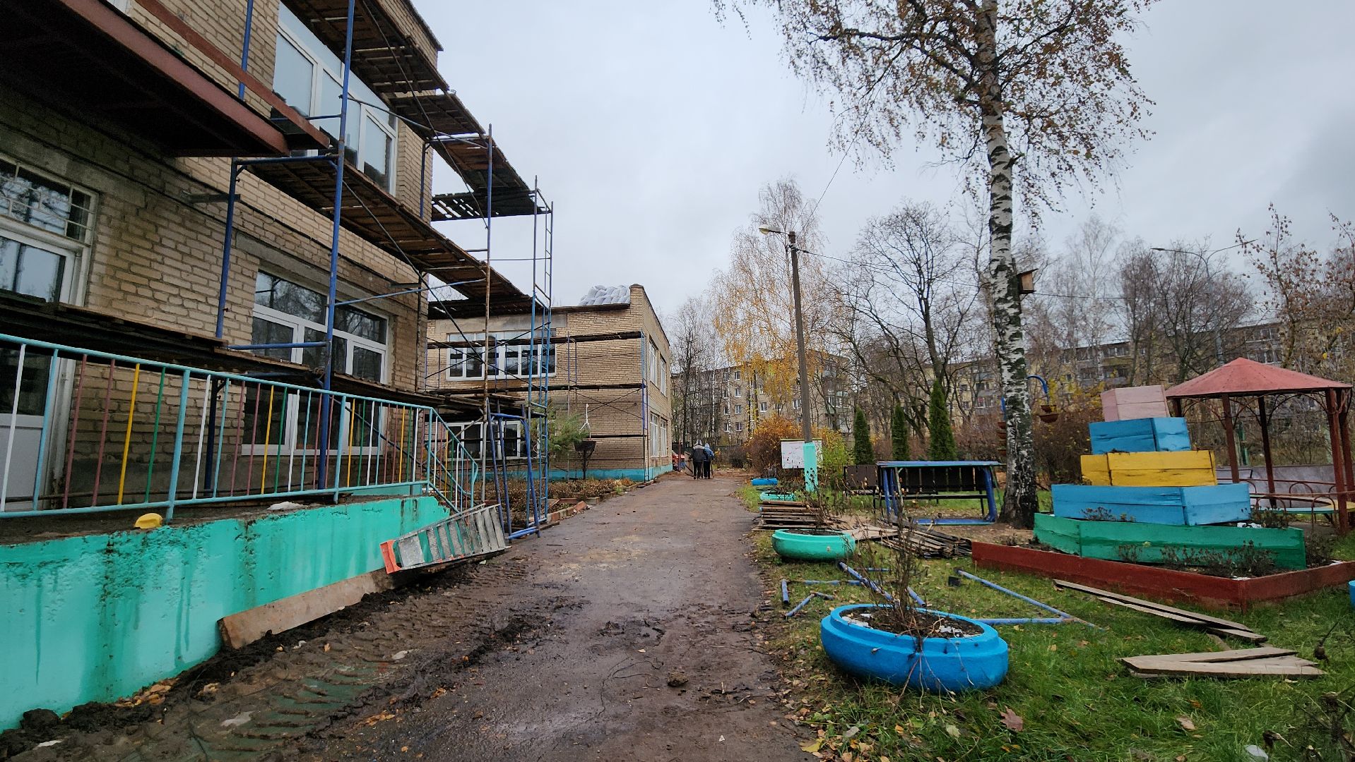 строительство, капремонт, детский сад, капремонт детского сада, Лосино-Петровский, вертикалки,
