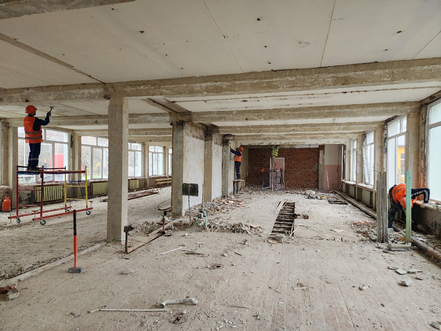 серпухов, подмосковье, капремонт школы, президентская программа, вертикалки,