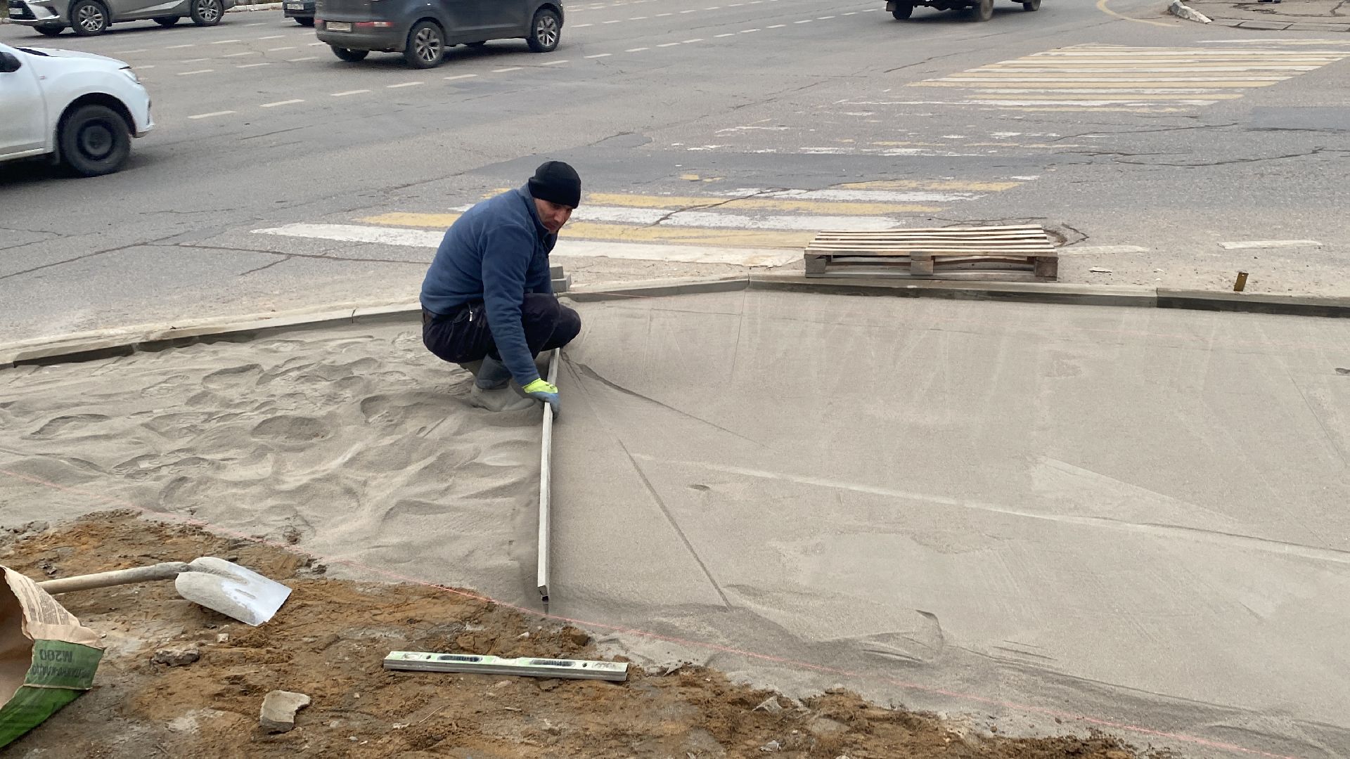 Тротуар, Ремонт, Поликлиника, Истра,