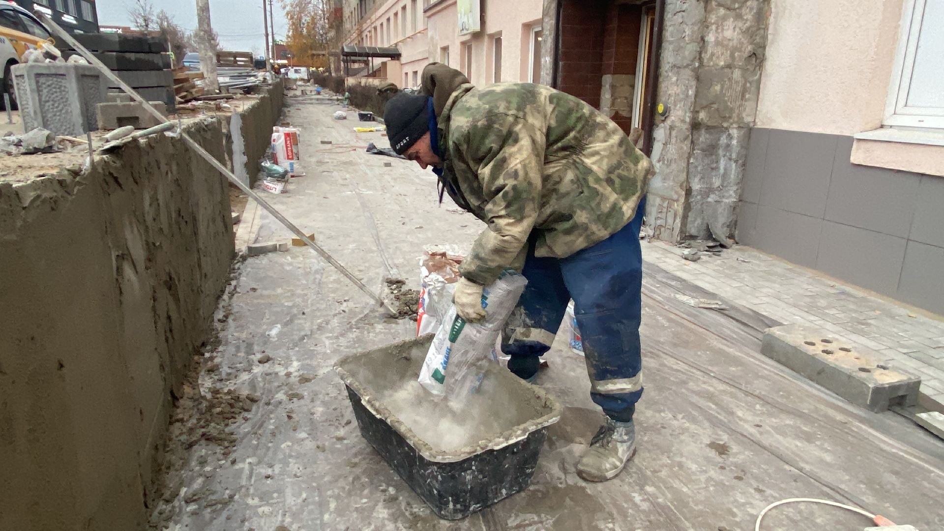 Тротуар, Ремонт, Поликлиника, Истра,