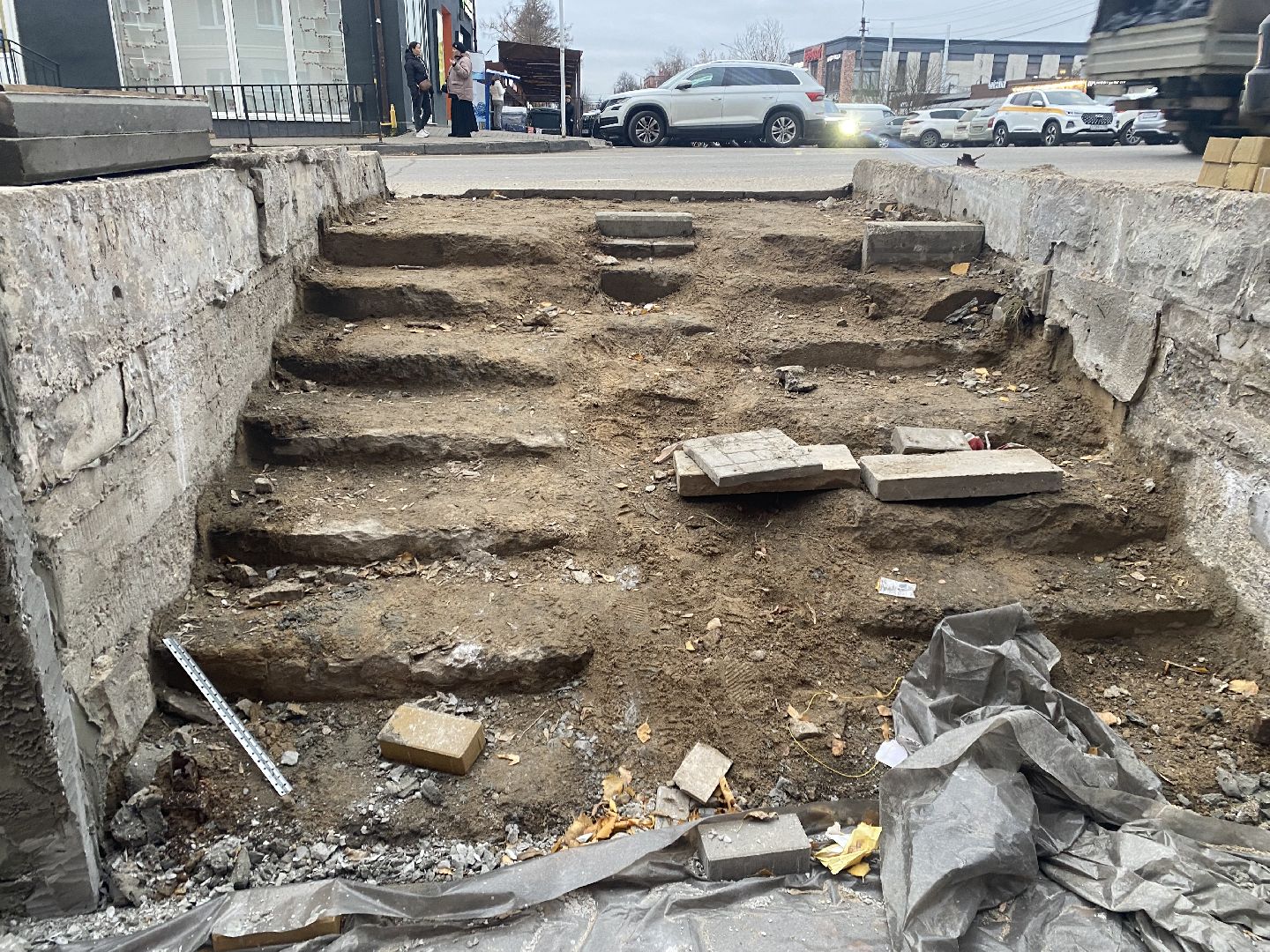 Тротуар, Ремонт, Поликлиника, Истра,