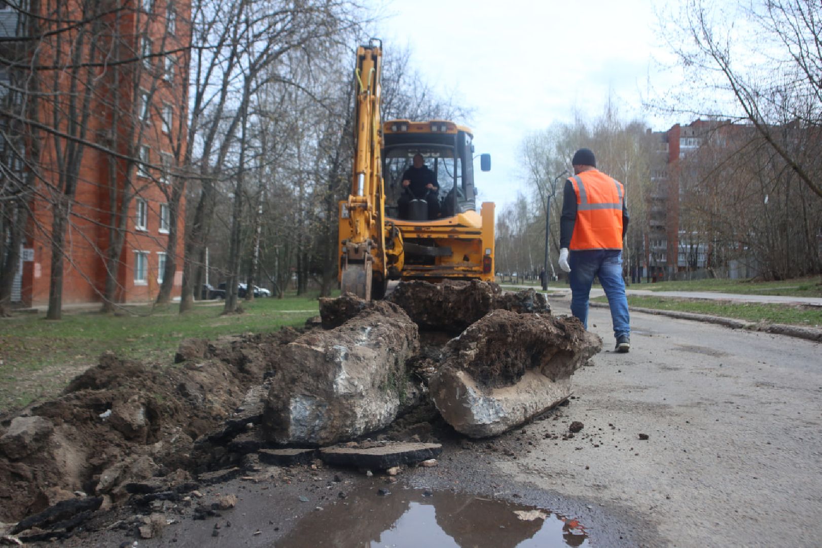 Пущино, ремонт дорог, благоустройство