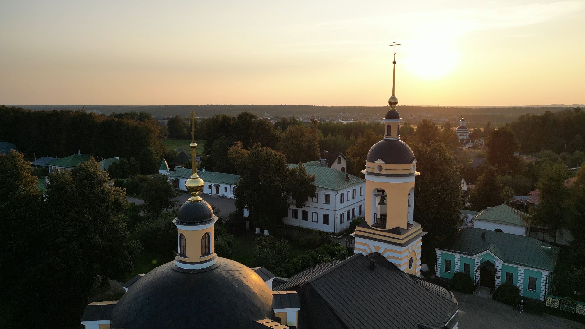 видео с коптера, истра, монастырь, религия, архитектура,