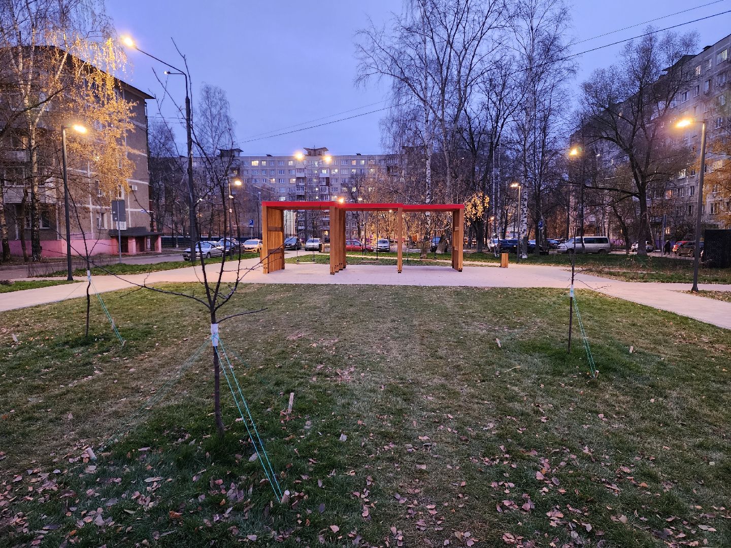 раменское, благоустройство, сквер на коммунистической 19, вертикалка,