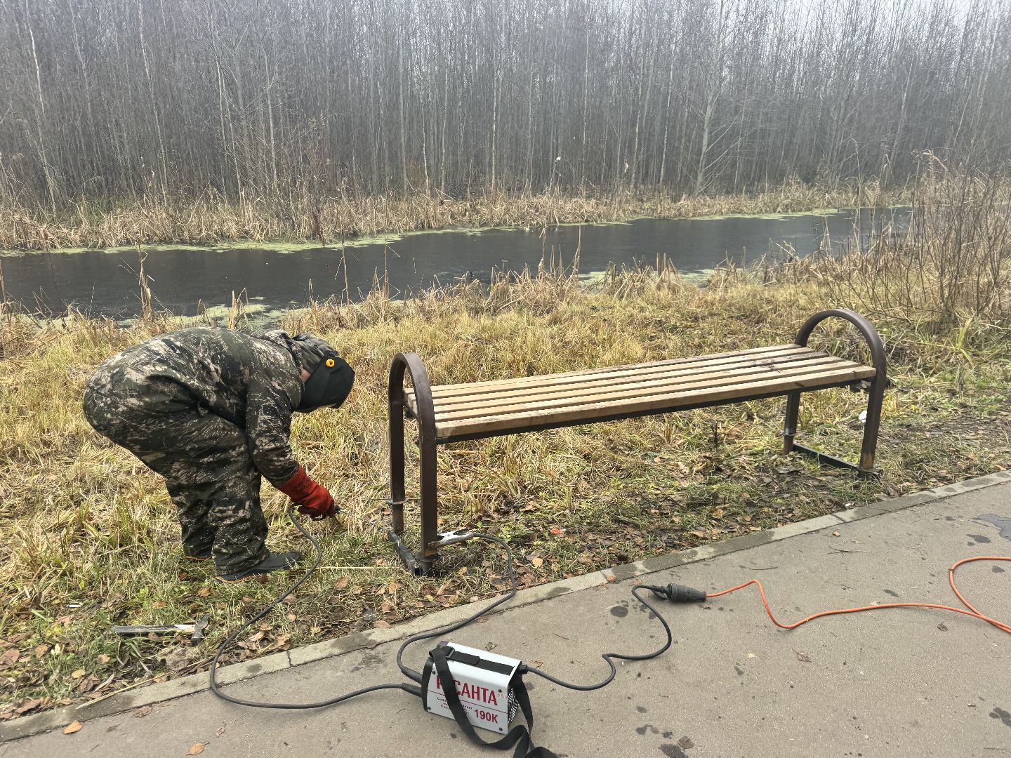 шаховская, установка лавочки, новая лавка, скамейки, вертикалки, добродел,