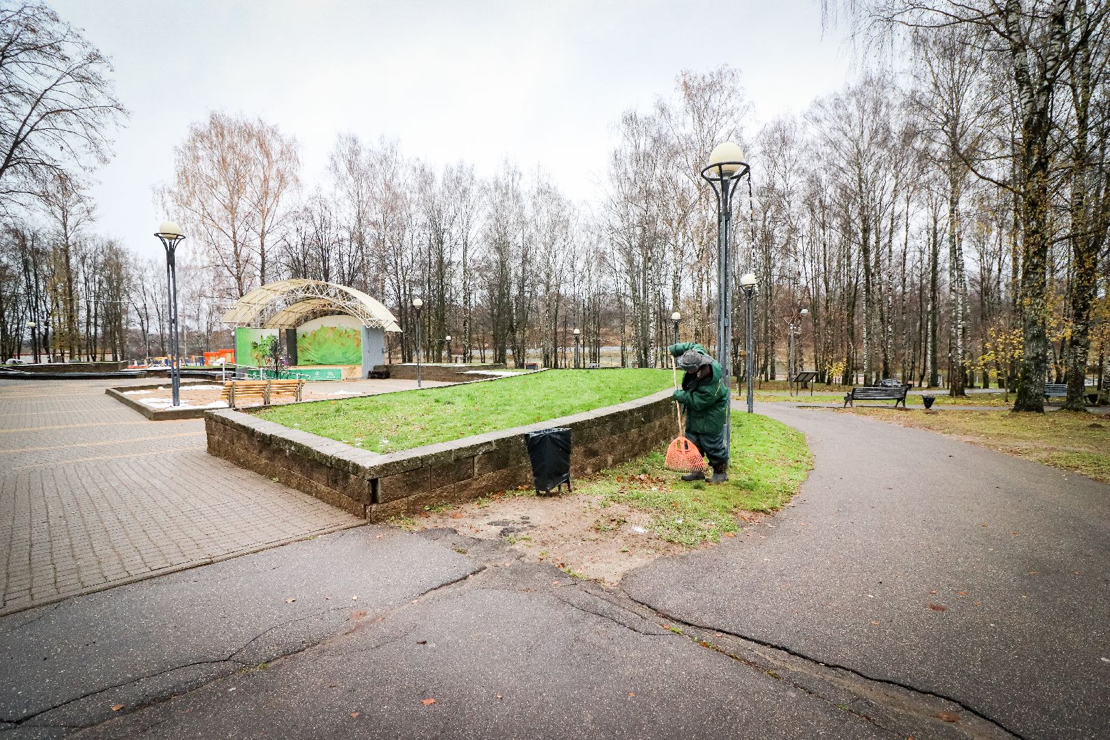 Клин, общество, ЖКХ, парки, уборка листвы, вертикалки,