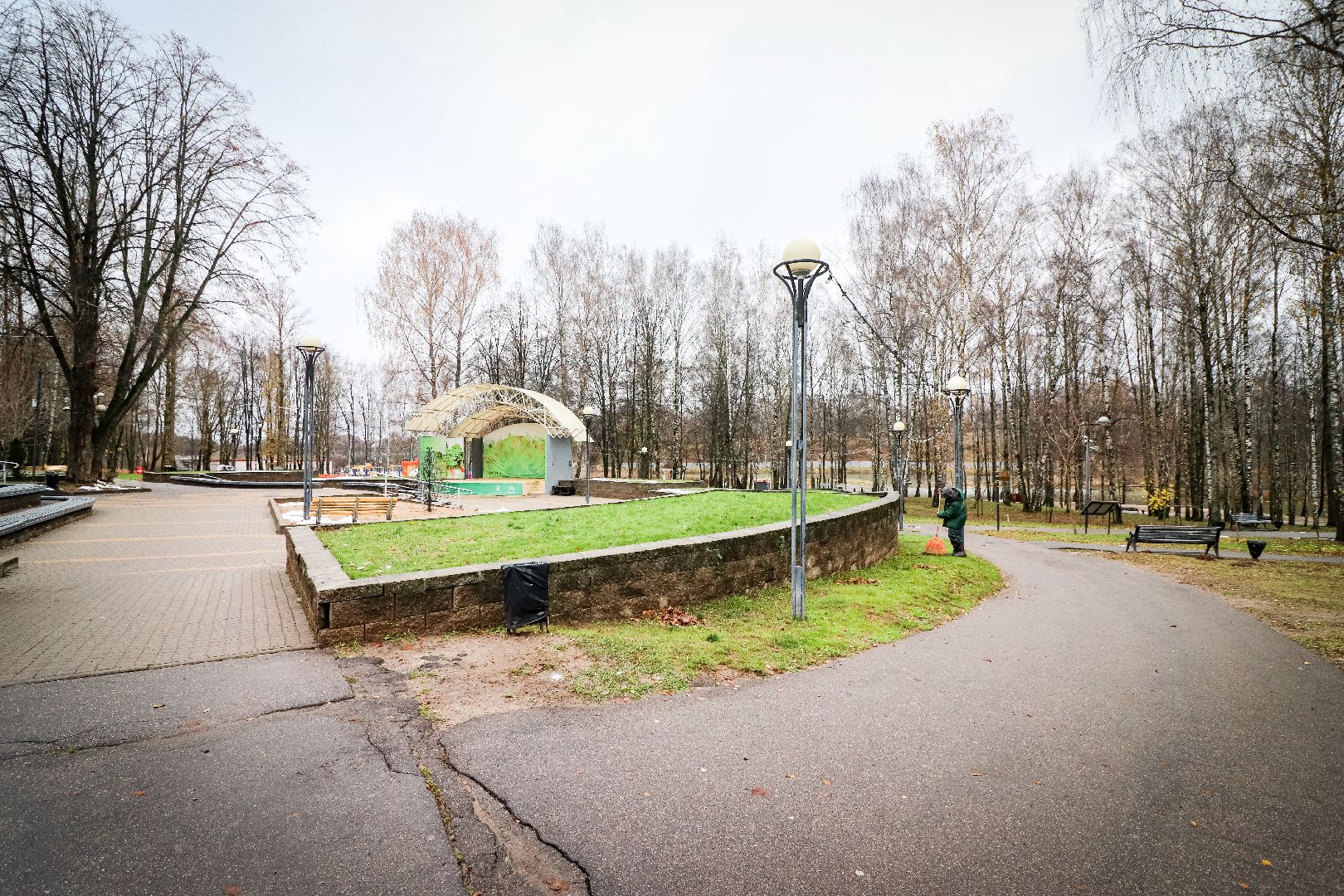 Клин, общество, ЖКХ, парки, уборка листвы, вертикалки,