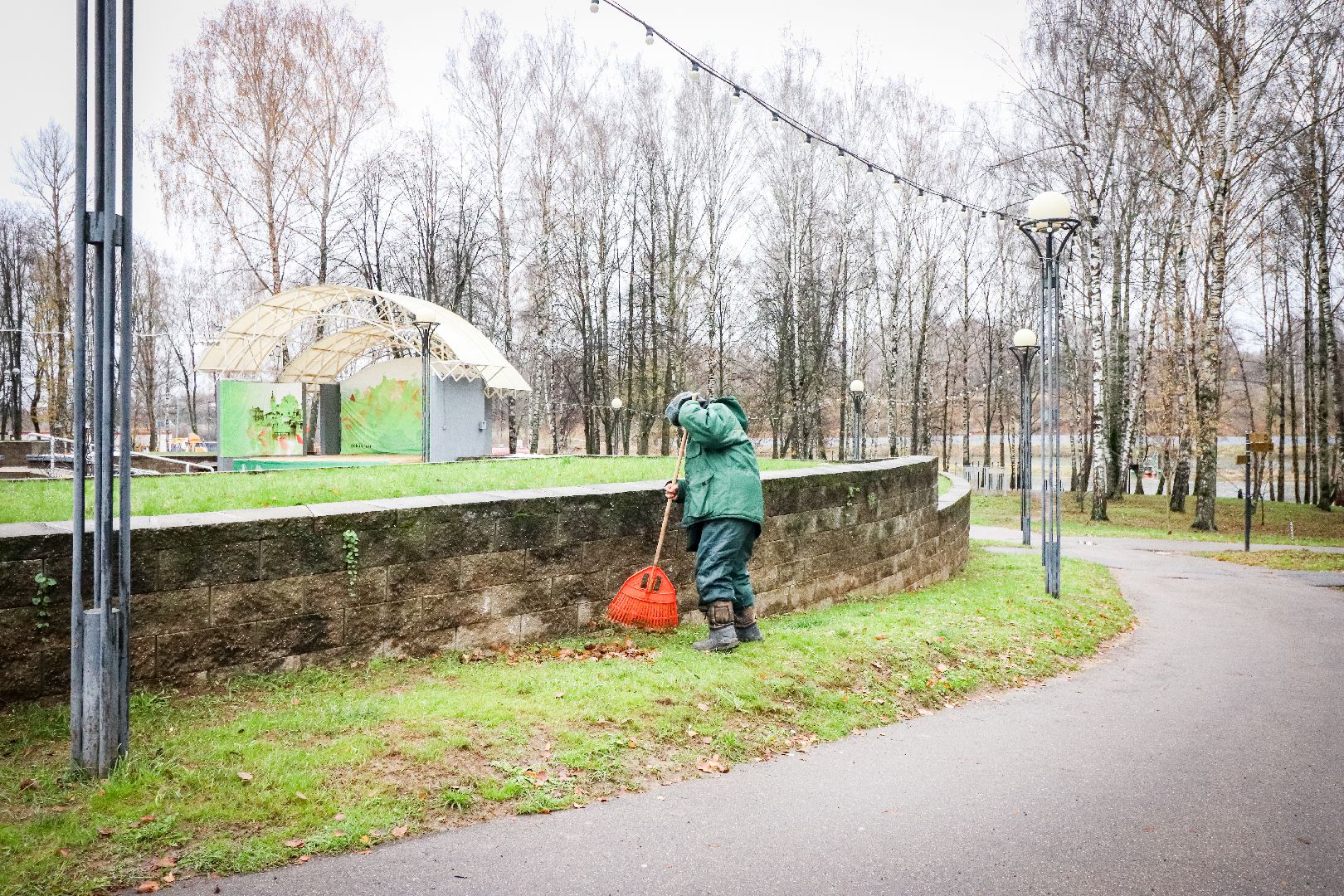 Клин, общество, ЖКХ, парки, уборка листвы, вертикалки,