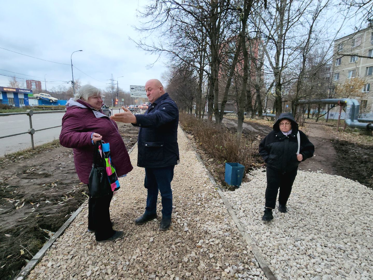асфальтирование, пешеходная зона, Лобня, вертикалки,