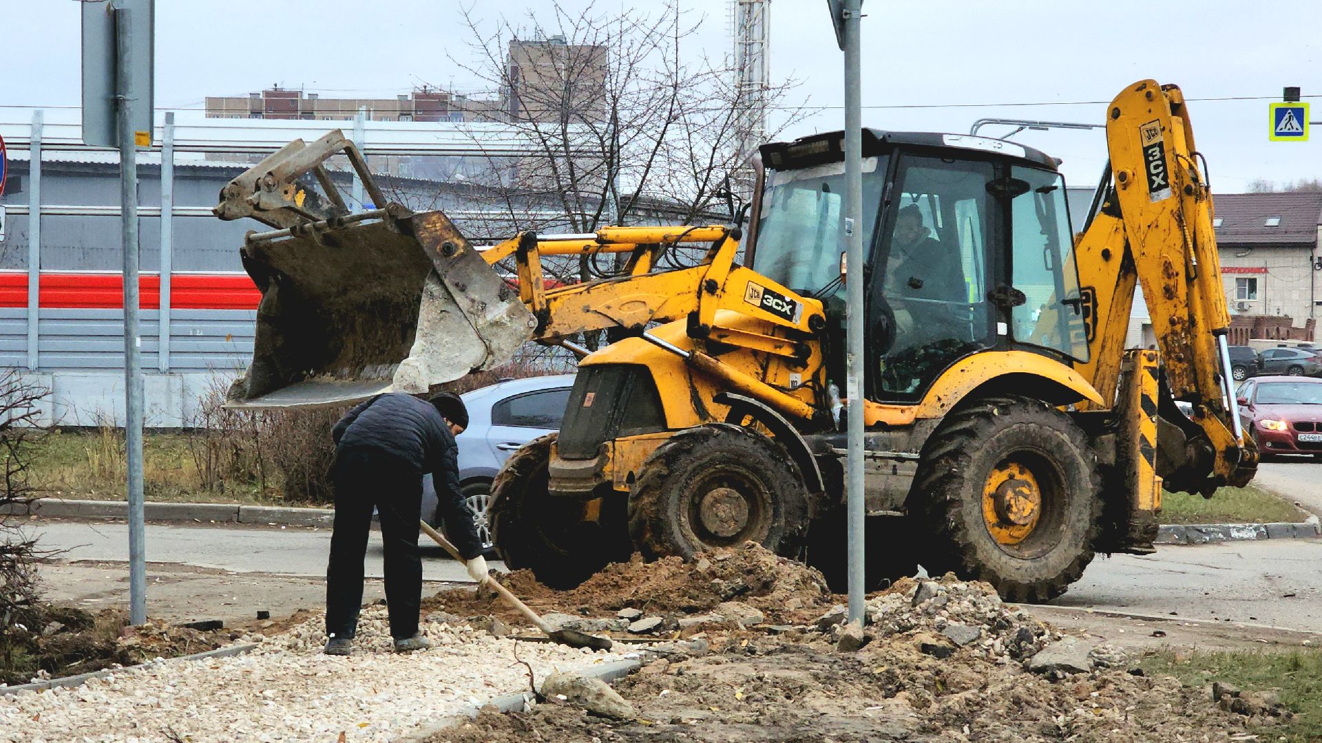 асфальтирование, пешеходная зона, Лобня, вертикалки,