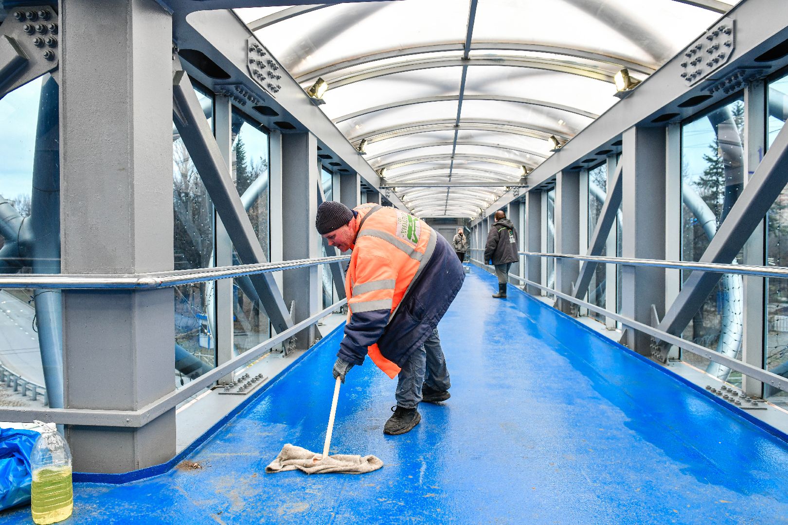 переход, ремонт, надземный переход, химки, вертикалки,