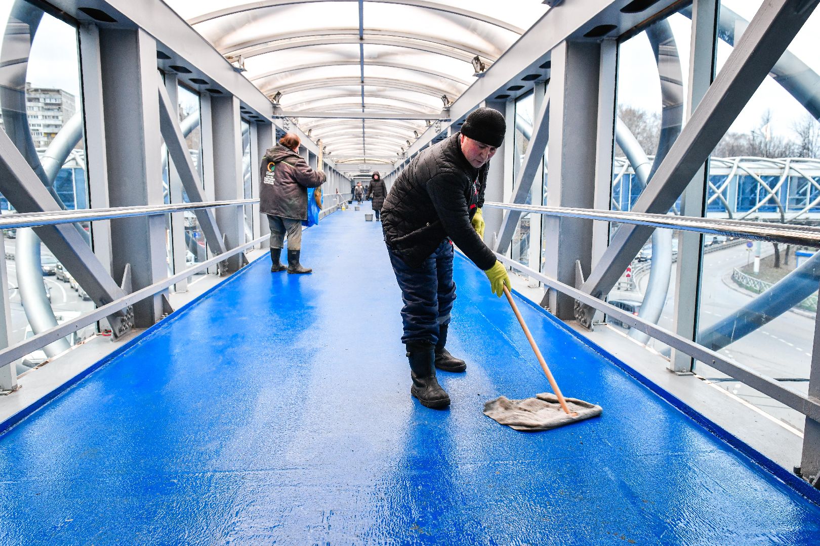 переход, ремонт, надземный переход, химки, вертикалки,